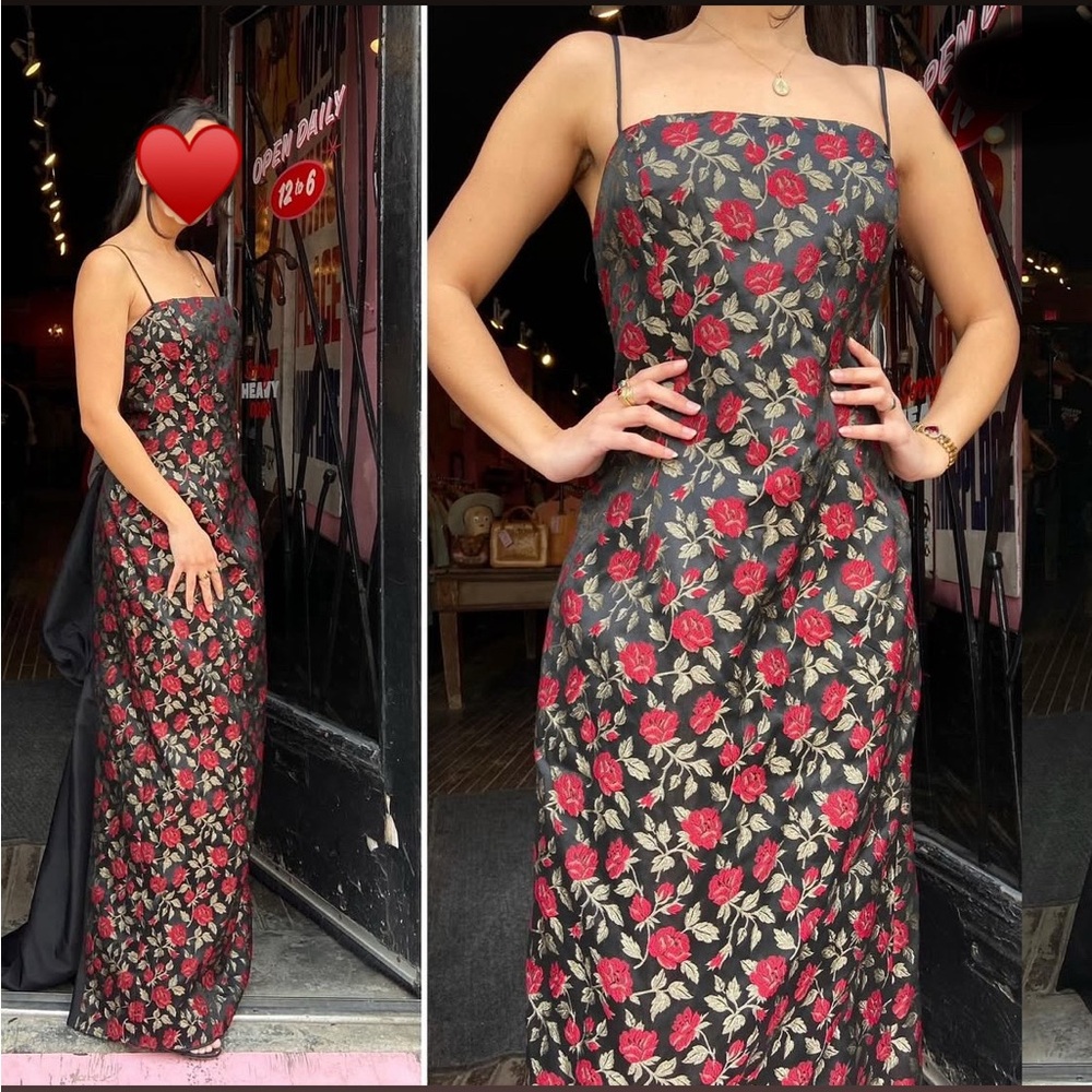 90’s Vintage Jessica McClintock Brocade Gown